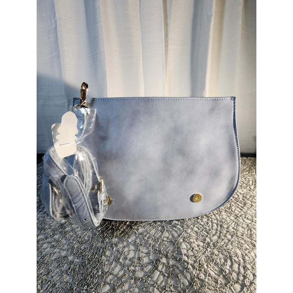 Glity Girl Purse Baby Blue Western‎